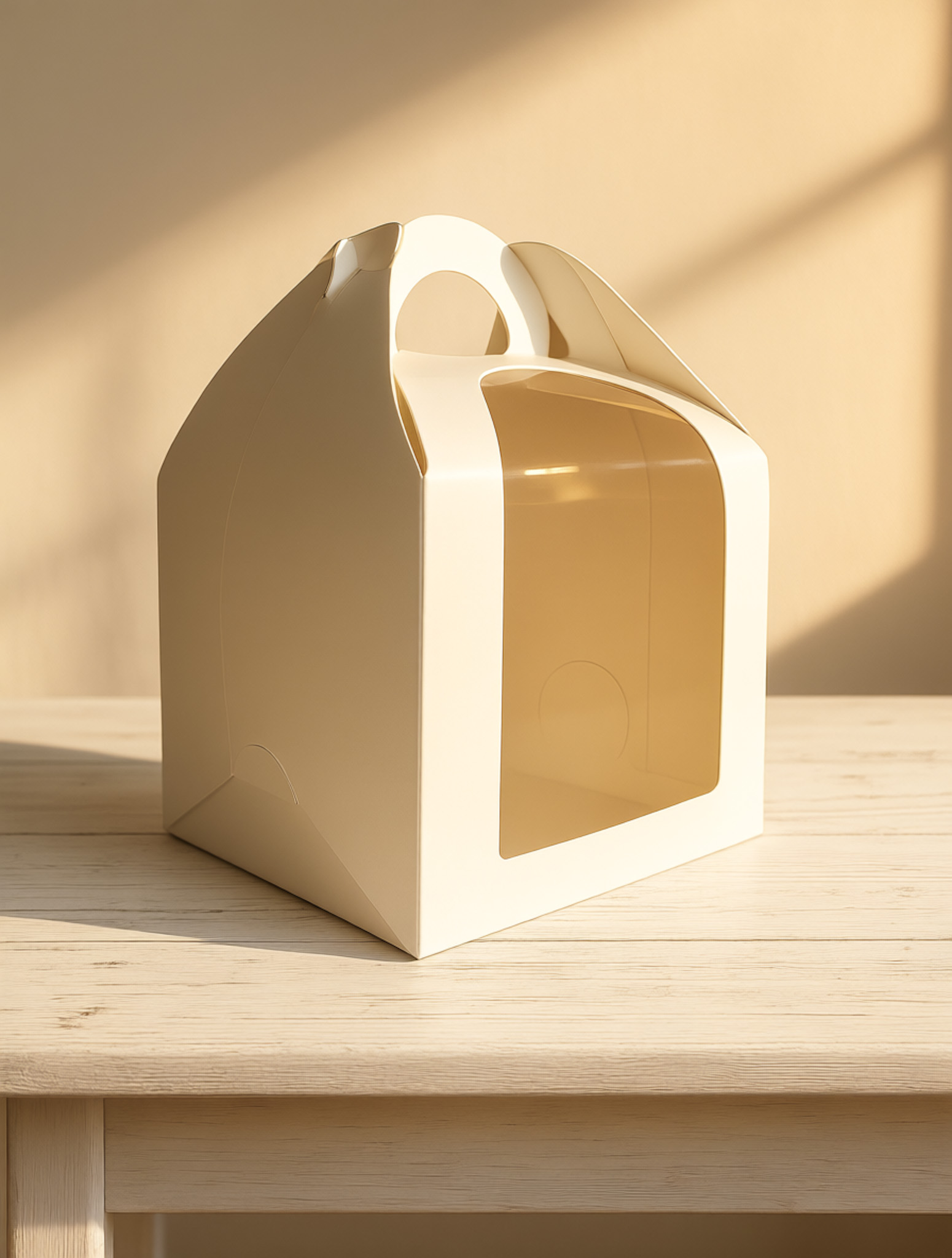 Моноблок с окном кулич с фронтальной загрузкой 180х180х200 мм, Белый — изображение 2